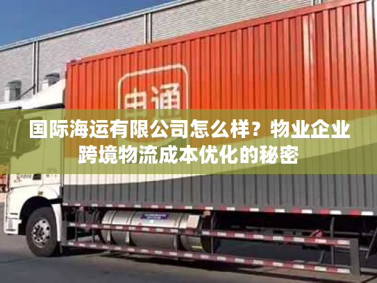 国际海运有限公司怎么样？物业企业跨境物流成本优化的秘密