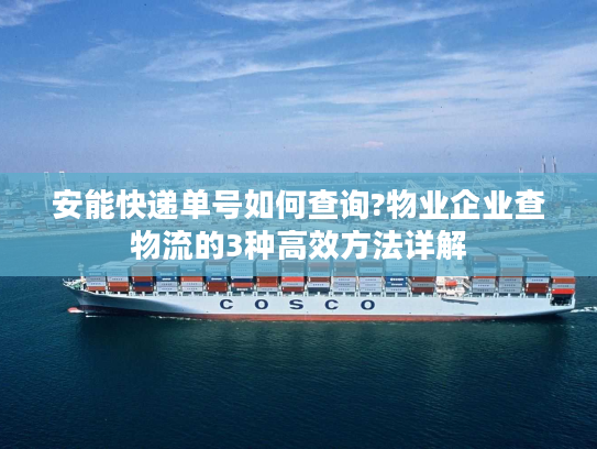 安能快递单号如何查询?物业企业查物流的3种高效方法详解