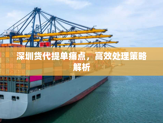 深圳货代提单痛点,高效处理策略解析 深圳货代提单痛点,高效处理策略解析