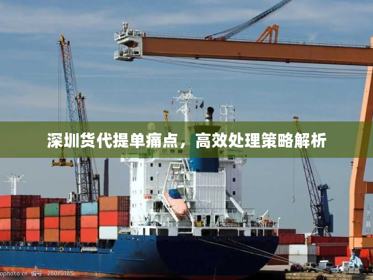 深圳货代提单痛点，高效处理策略解析