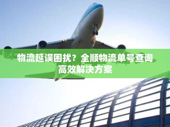 物流延误困扰？全顺物流单号查询高效解决方案