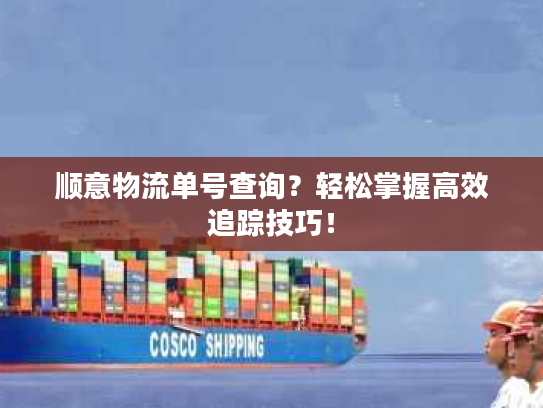 顺意物流单号查询？轻松掌握高效追踪技巧！