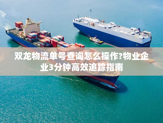 双龙物流单号查询怎么操作?物业企业3分钟高效追踪指南