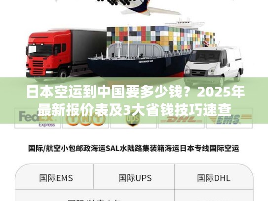 日本空运到中国要多少钱？2025年最新报价表及3大省钱技巧速查