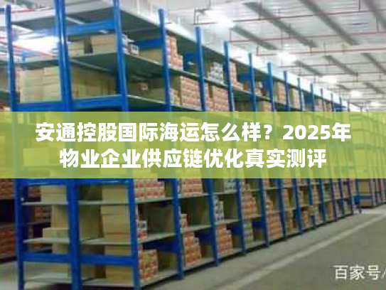 安通控股国际海运怎么样？2025年物业企业供应链优化真实测评