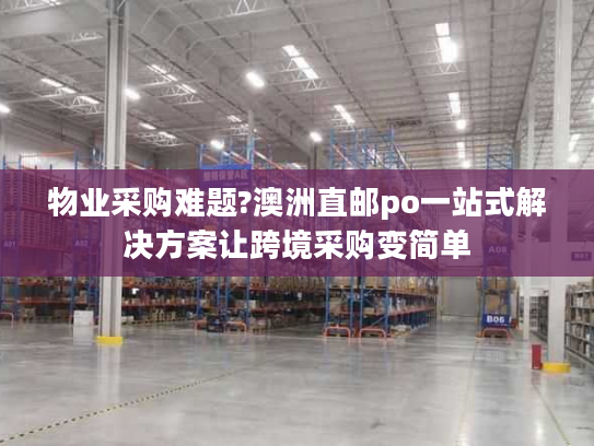 物业采购难题?澳洲直邮po一站式解决方案让跨境采购变简单