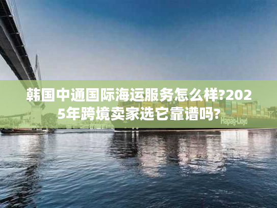 韩国中通国际海运服务怎么样?2025年跨境卖家选它靠谱吗?