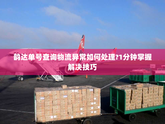 韵达单号查询物流异常如何处理?1分钟掌握解决技巧