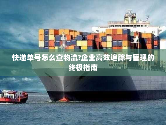 快递单号怎么查物流?企业高效追踪与管理的终极指南