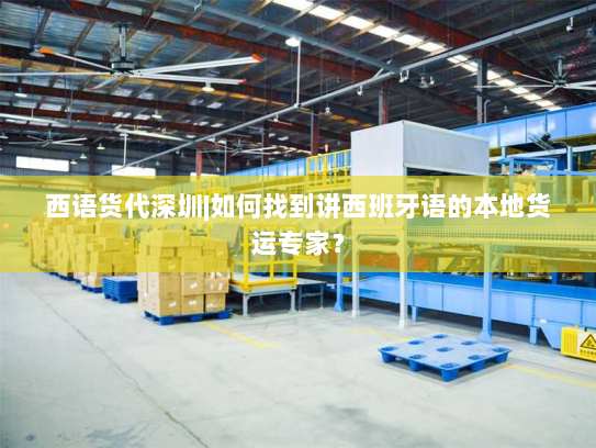 西语货代深圳|如何找到讲西班牙语的本地货运专家？