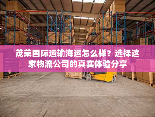 茂荣国际运输海运怎么样?选择这家物流公司的真实体验分享 茂荣国际运输海运怎么样?选择这家物流公司的真实体验分享
