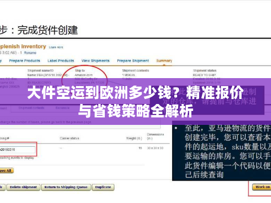大件空运到欧洲多少钱?精准报价与省钱策略全解析 大件空运到欧洲多少钱?精准报价与省钱策略全解析