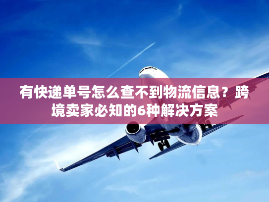有快递单号怎么查不到物流信息？跨境卖家必知的6种解决方案