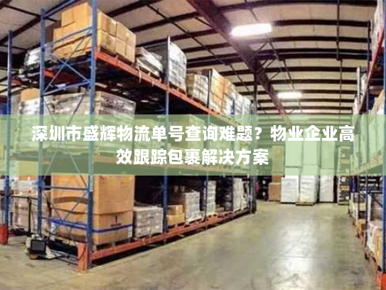 深圳市盛辉物流单号查询难题?物业企业高效跟踪包裹解决方案 深圳市盛辉物流单号查询难题?物业企业高效跟踪包裹解决方案