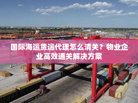 国际海运货运代理怎么清关？物业企业高效通关解决方案