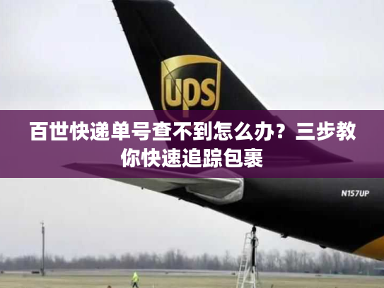 百世快递单号查不到怎么办？三步教你快速追踪包裹