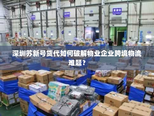 深圳苏新号货代如何破解物业企业跨境物流难题？