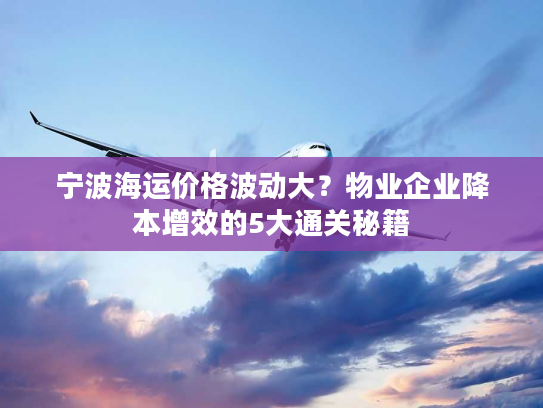 宁波海运价格波动大？物业企业降本增效的5大通关秘籍