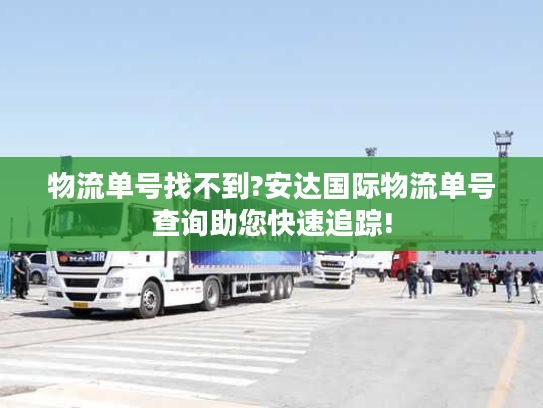 物流单号找不到?安达国际物流单号查询助您快速追踪!