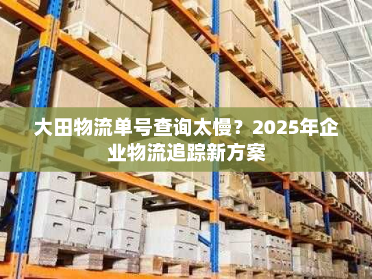 大田物流单号查询太慢?2025年企业物流追踪新方案 大田物流单号查询太慢?2025年企业物流追踪新方案