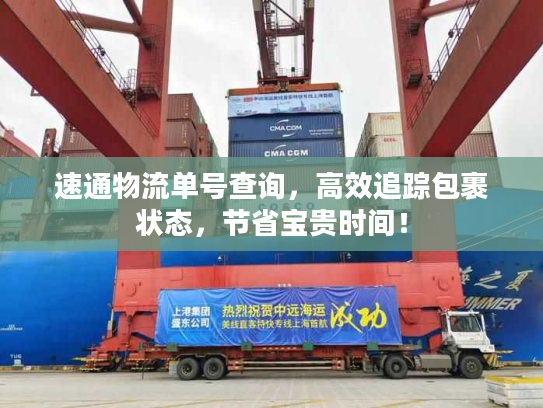 速通物流单号查询，高效追踪包裹状态，节省宝贵时间！