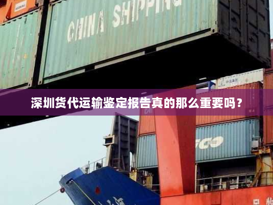 深圳货代运输鉴定报告真的那么重要吗？