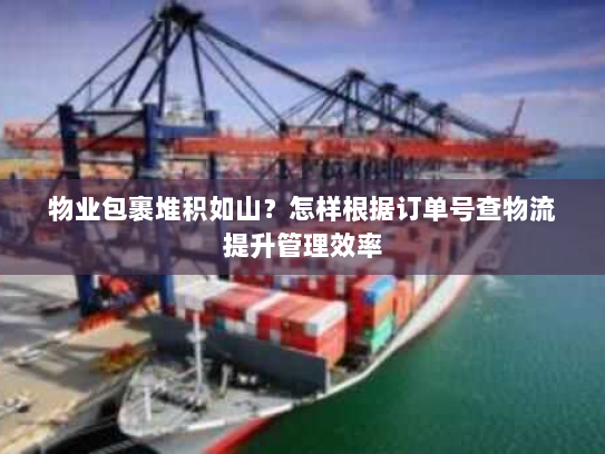 物业包裹堆积如山？怎样根据订单号查物流提升管理效率