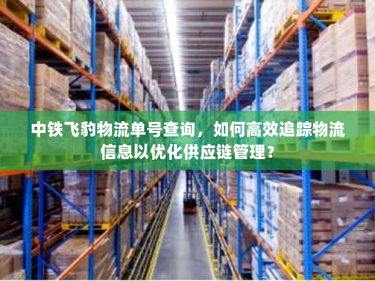 中铁飞豹物流单号查询，如何高效追踪物流信息以优化供应链管理？