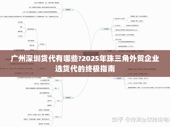 广州深圳货代有哪些?2025年珠三角外贸企业选货代的终极指南
