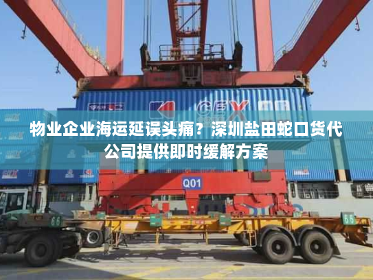 物业企业海运延误头痛？深圳盐田蛇口货代公司提供即时缓解方案