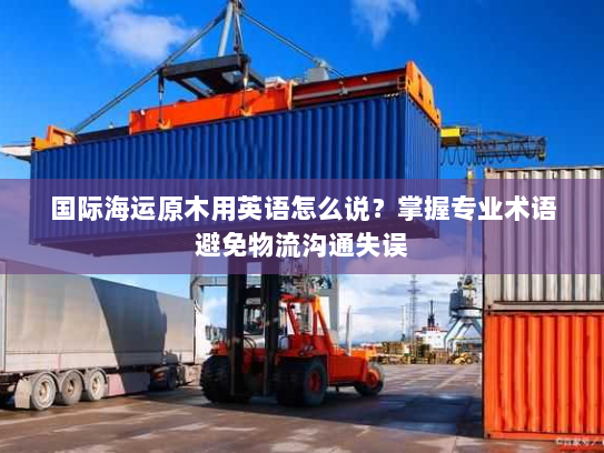 国际海运原木用英语怎么说？掌握专业术语避免物流沟通失误