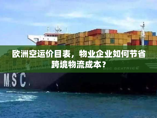 欧洲空运价目表,物业企业如何节省跨境物流成本? 欧洲空运价目表,物业企业如何节省跨境物流成本?