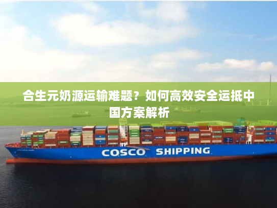 合生元奶源运输难题？如何高效安全运抵中国方案解析