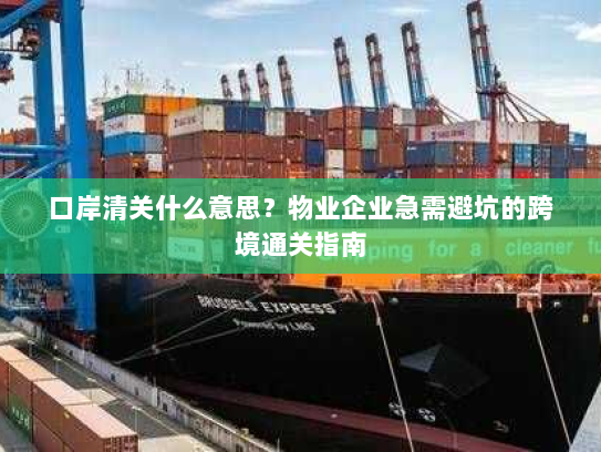 口岸清关什么意思？物业企业急需避坑的跨境通关指南