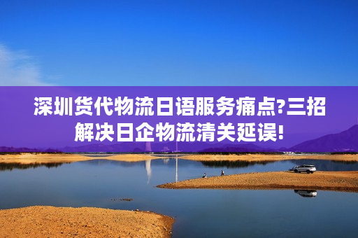 深圳货代物流日语服务痛点?三招解决日企物流清关延误!