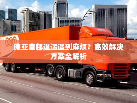 德亚直邮退运遇到麻烦？高效解决方案全解析