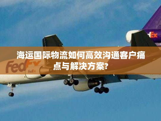 海运国际物流如何高效沟通客户痛点与解决方案? 海运国际物流如何高效沟通客户痛点与解决方案?