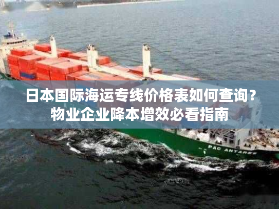 日本国际海运专线价格表如何查询？物业企业降本增效必看指南