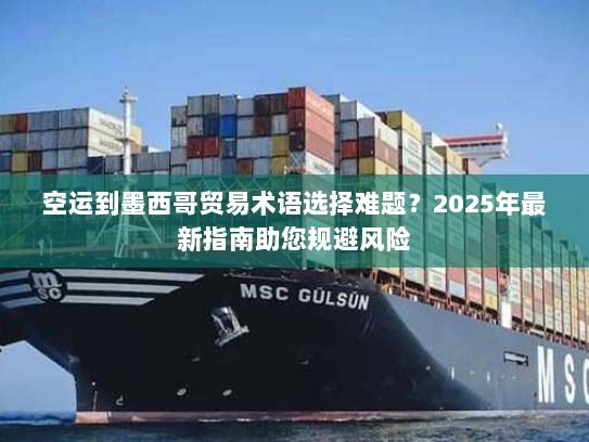 空运到墨西哥贸易术语选择难题？2025年最新指南助您规避风险