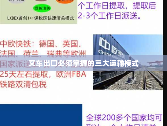 叉车出口必须掌握的三大运输模式 叉车出口必须掌握的三大运输模式