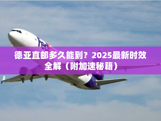 德亚直邮多久能到?2025最新时效全解(附加速秘籍) 德亚直邮多久能到?2025最新时效全解(附加速秘籍)