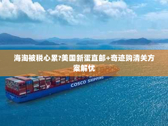 海淘被税心累?美国新蛋直邮+奇迹购清关方案解忧