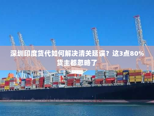 深圳印度货代如何解决清关延误？这3点80%货主都忽略了