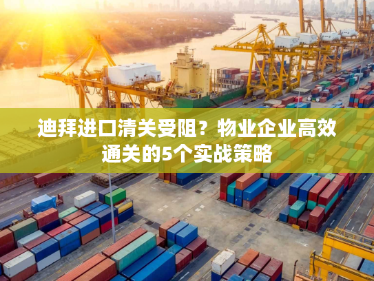 迪拜进口清关受阻？物业企业高效通关的5个实战策略