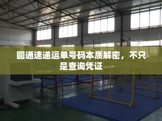 圆通速递运单号码本质解密，不只是查询凭证