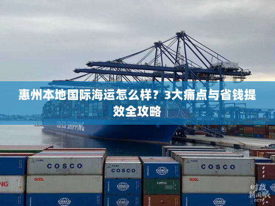 惠州本地国际海运怎么样？3大痛点与省钱提效全攻略
