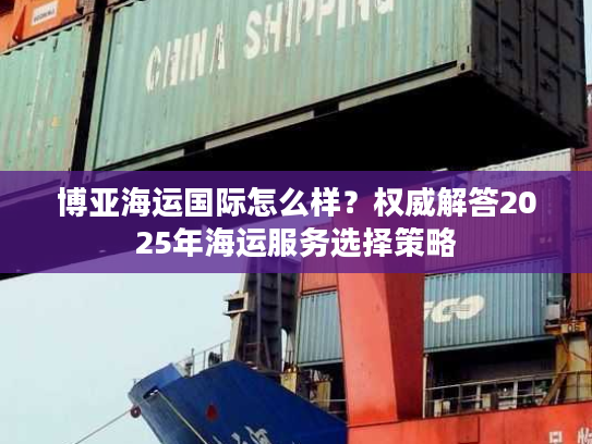 博亚海运国际怎么样？权威解答2025年海运服务选择策略