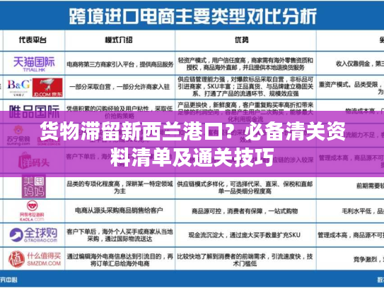 货物滞留新西兰港口？必备清关资料清单及通关技巧