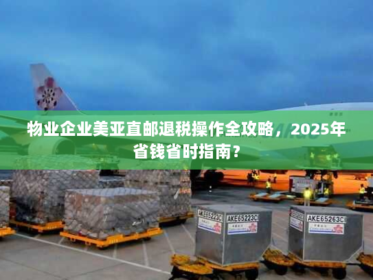 物业企业美亚直邮退税操作全攻略，2025年省钱省时指南？