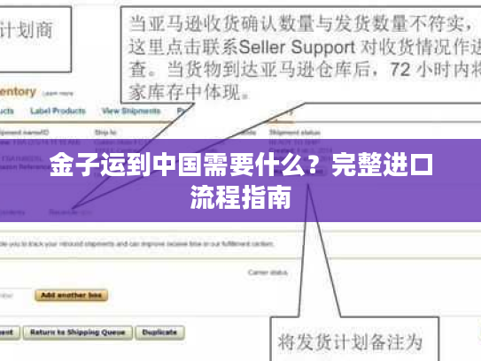 金子运到中国需要什么？完整进口流程指南